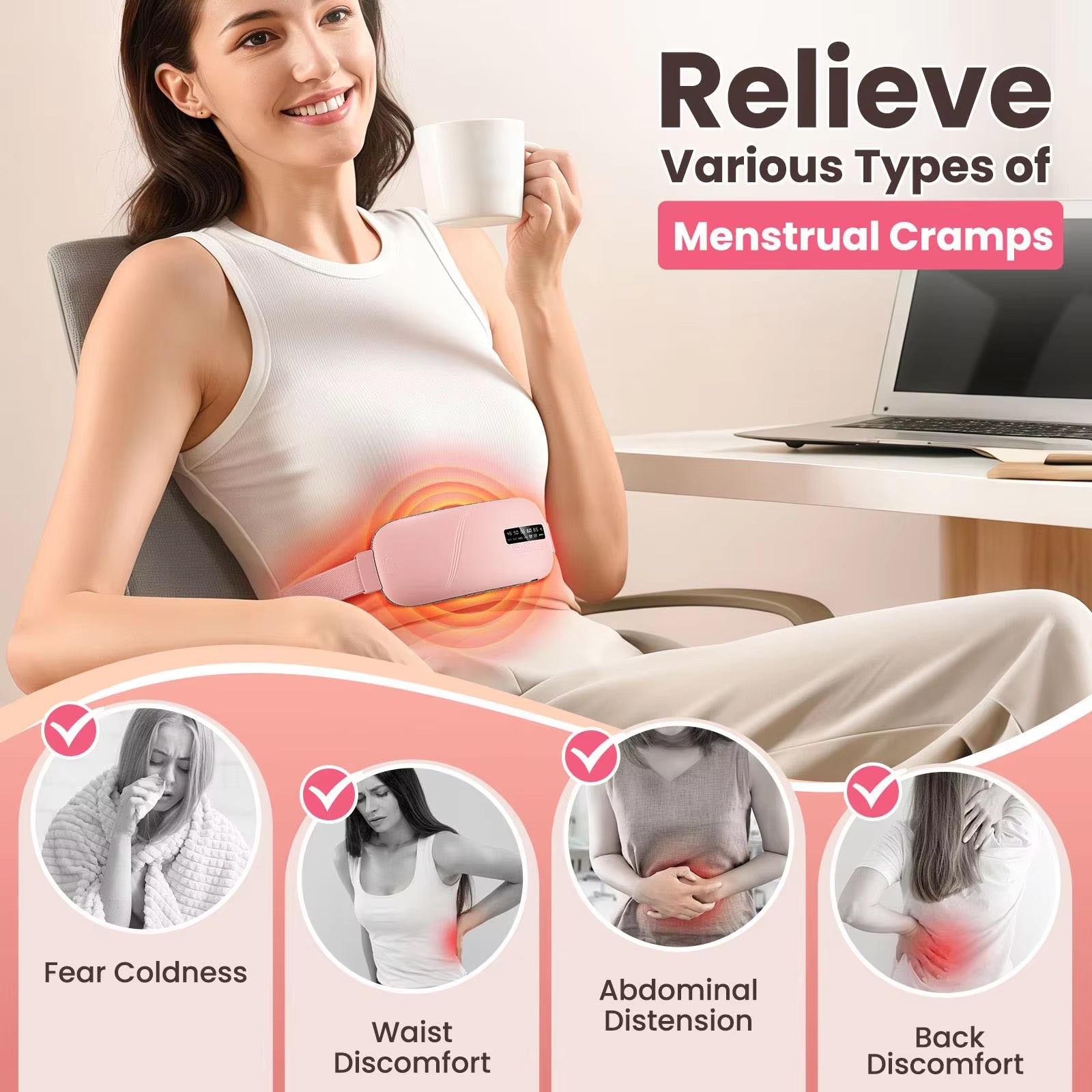 Lunara's Heating Pad for Abdominal Pain